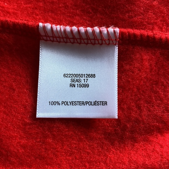 💟Half Price Bundle Add-on💟NWT Laura Scott fleece style vest jacket red/navy - Picture 12 of 13